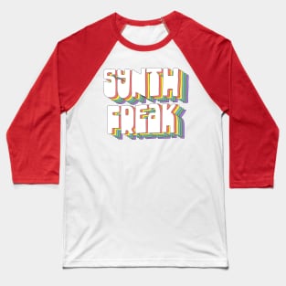 Synth Freak / Synthesizer Fan Design Baseball T-Shirt